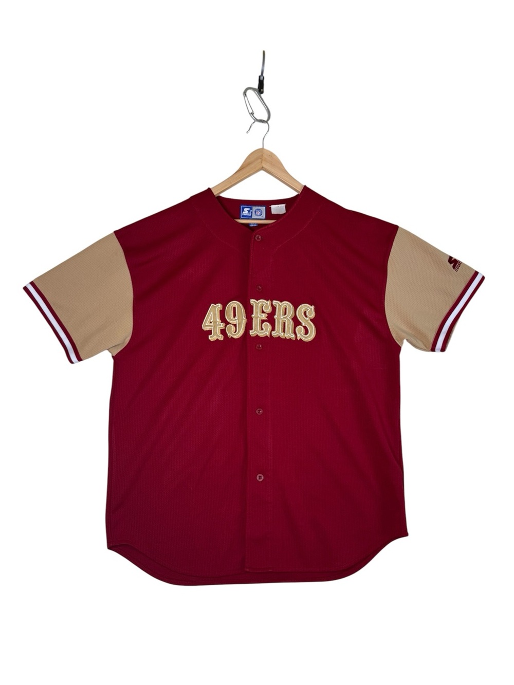 VTG Starter NFL San Francisco 49ers Jerry Rice #80 Baseball Style Jersey Mens 2X - Picture 1 of 15